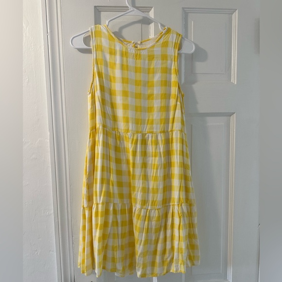 Sunny Yellow Checkered Midi Dress - Picture 2 of 3